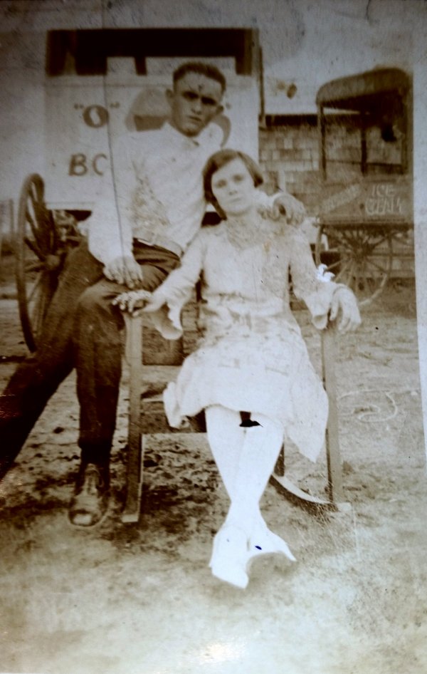 Newton Jenkins and sister Pearl Hayes Muskogee OK 1927